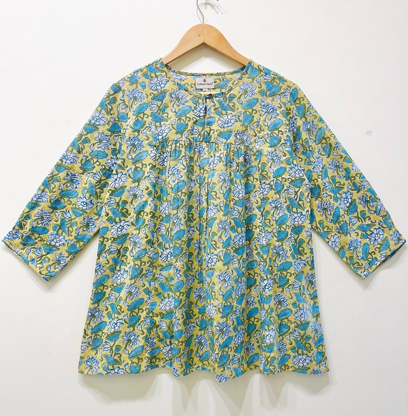 Block Printed Cotton Short Top