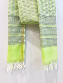 Block Printed Kota Doria Dupatta