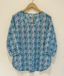 Block Printed Cotton Short Kurti