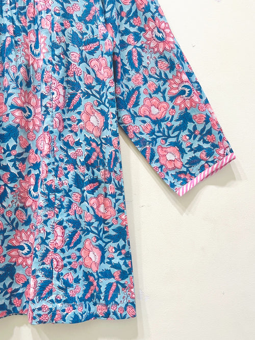 Block Printed Cotton Short Top