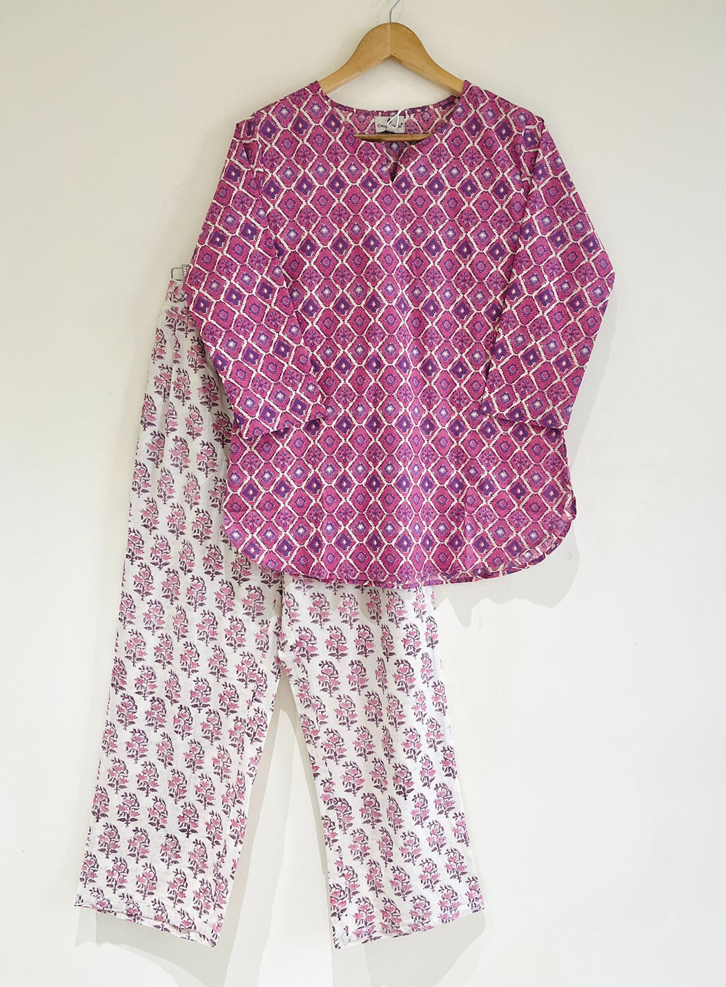 Violet Mirage Cotton Printed Cotton Co-Ord set
