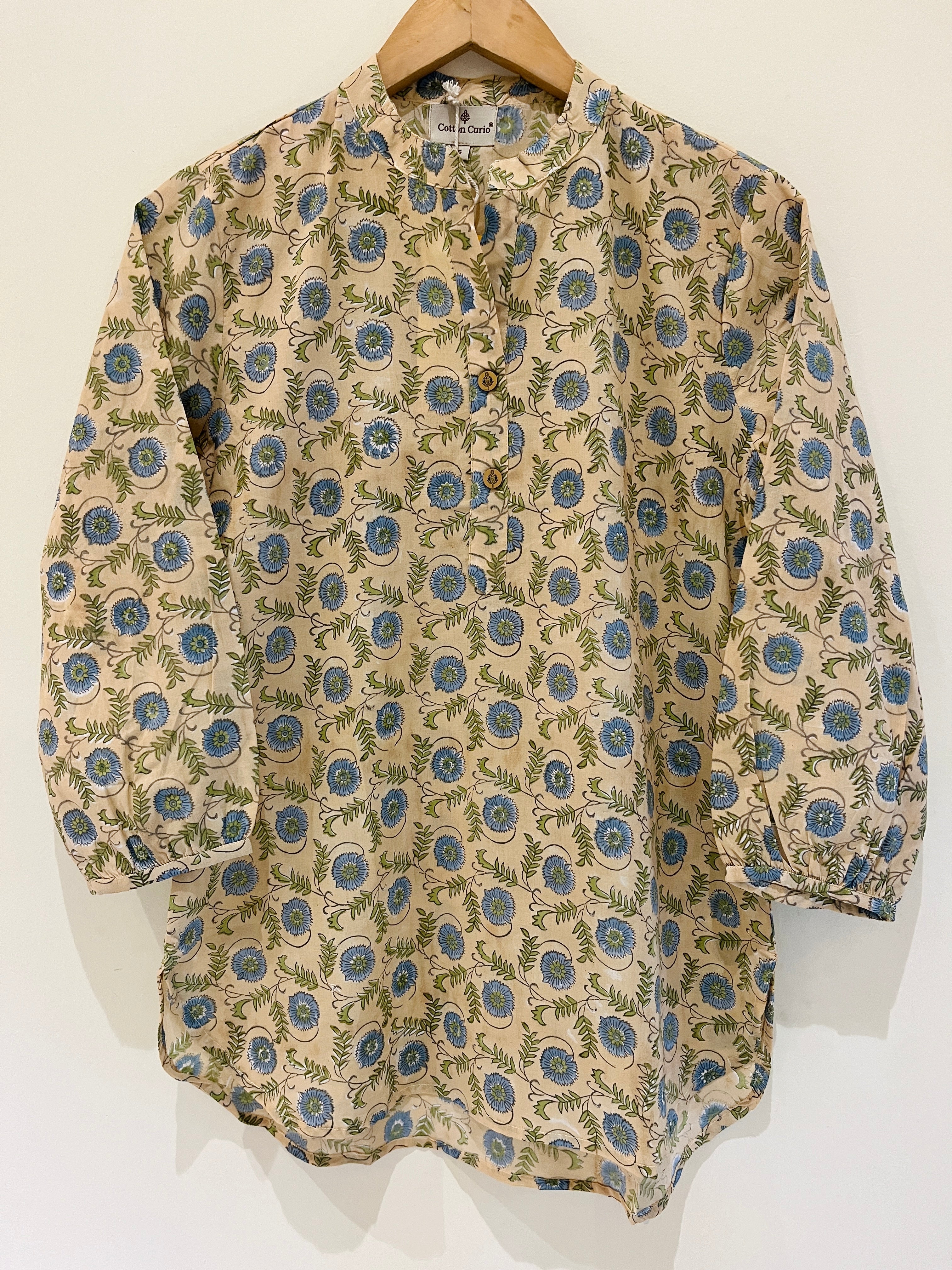 Block Printed Short Kurti