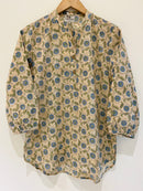 Block Printed Cotton Short Kurti