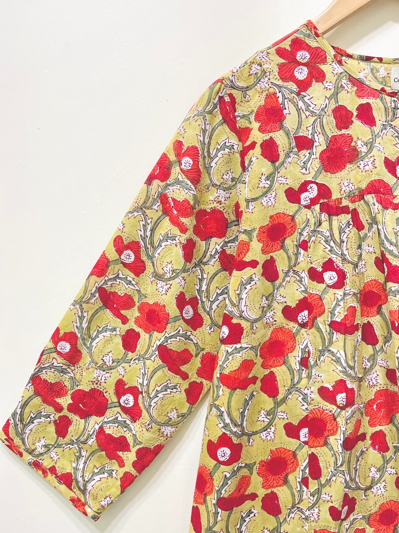 Block Printed Cotton Short Top