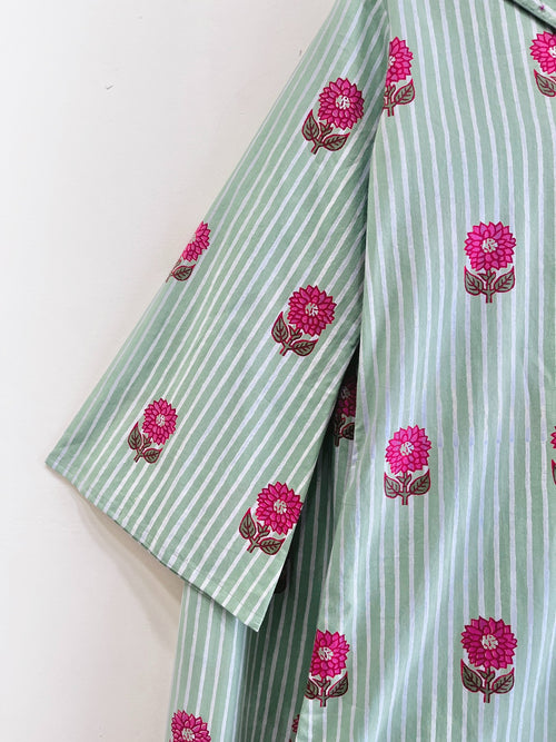Mint Blossom Cotton Co-ord Set