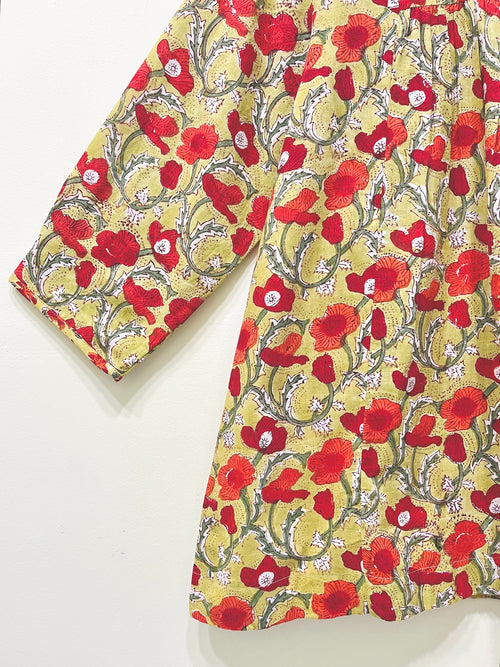 Block Printed Cotton Short Top