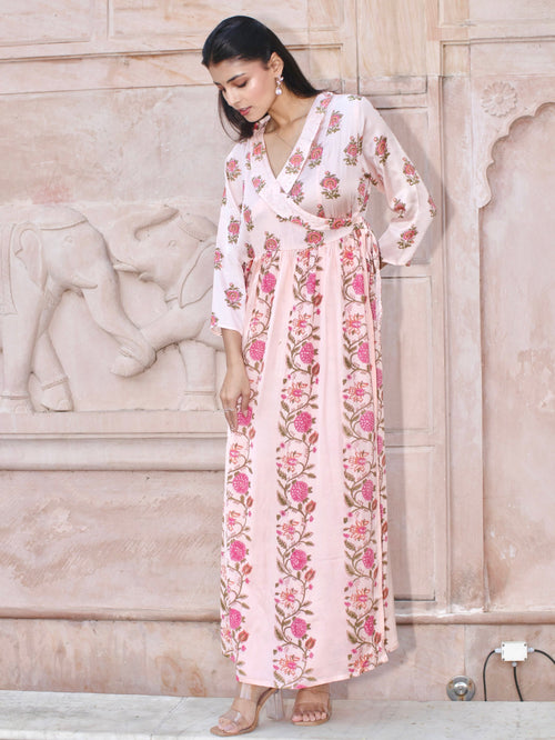 Anushka Satin Wrap Dress