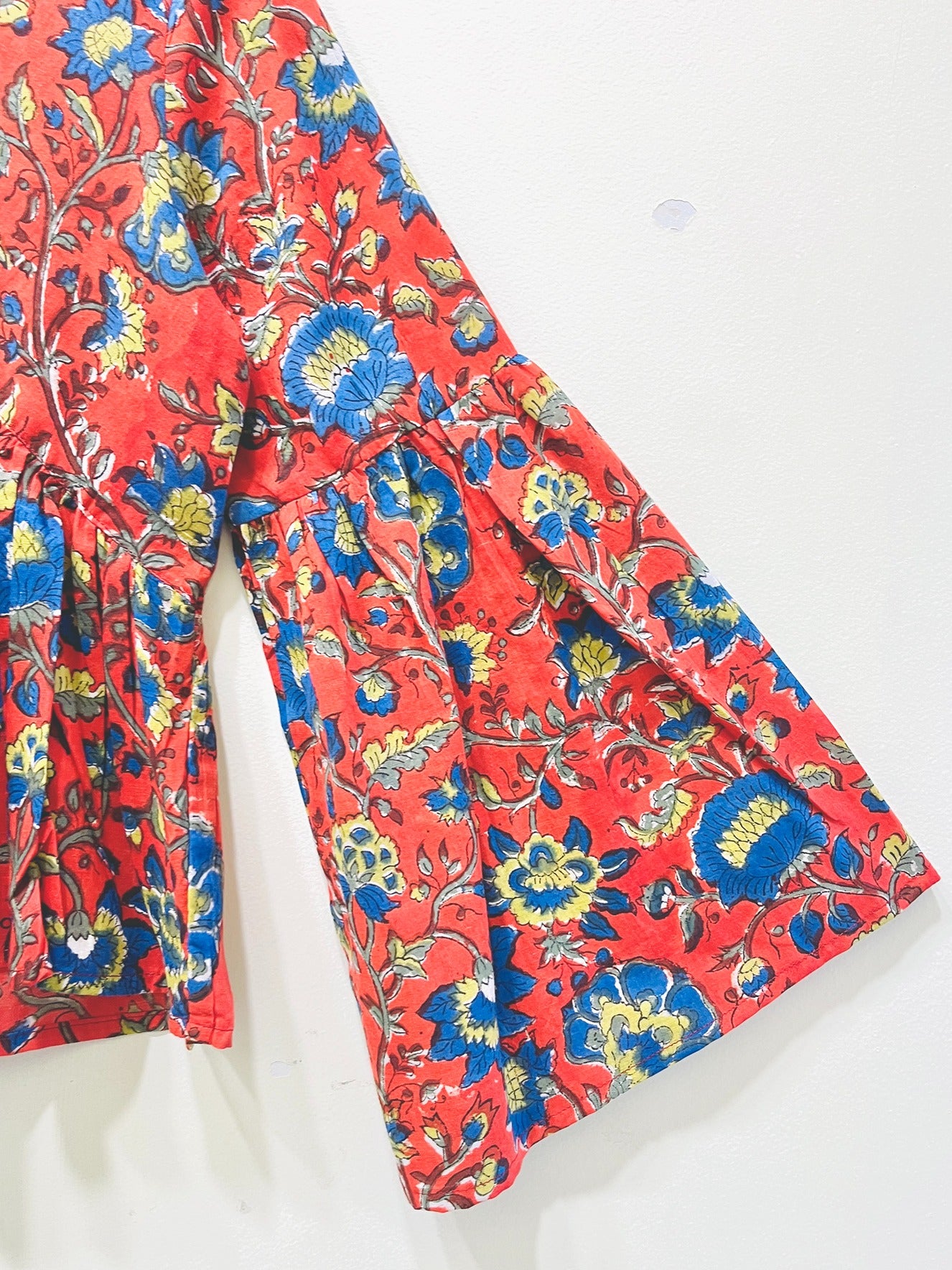Block Printed Cotton Short Top