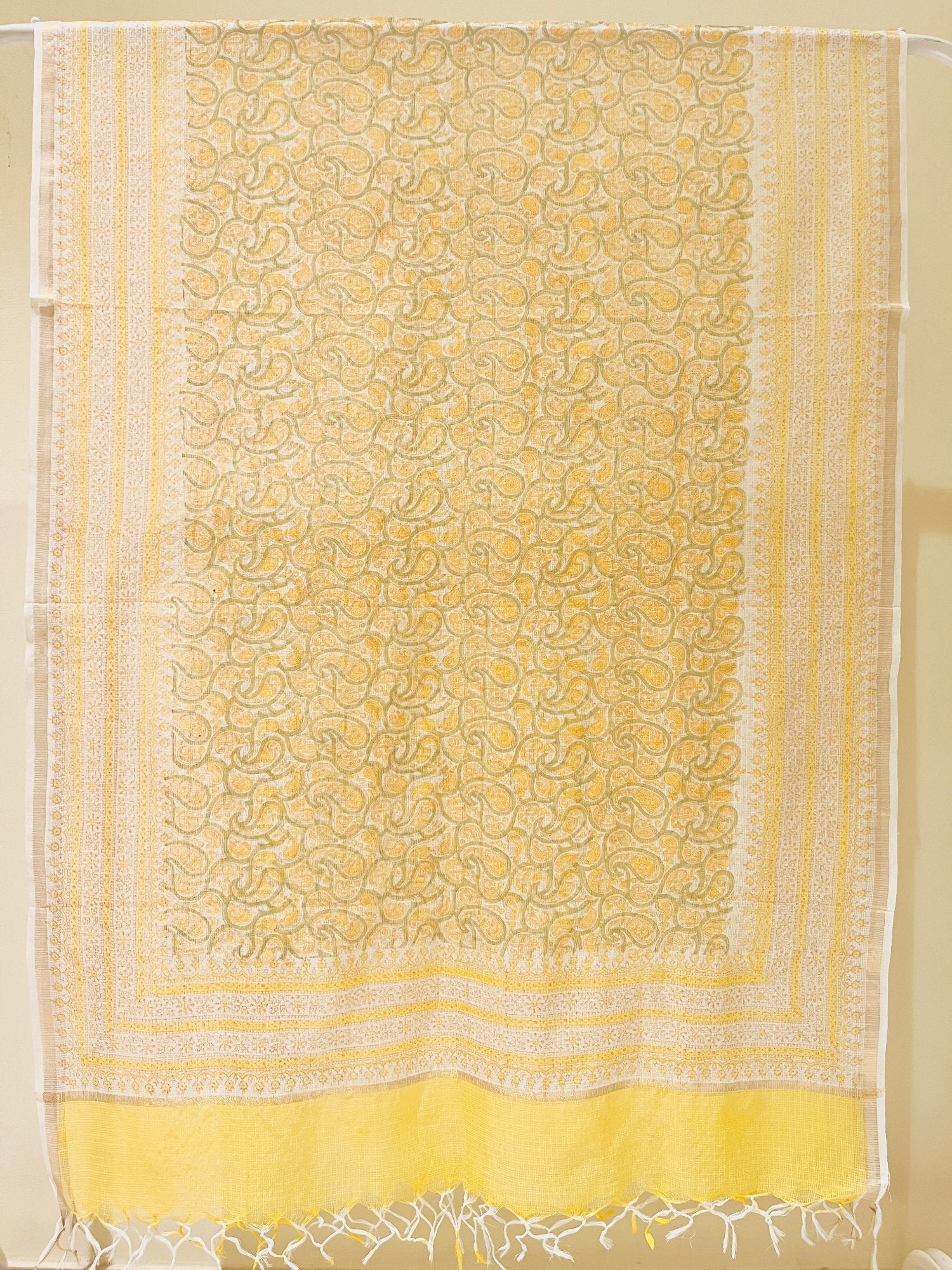 Block Printed Kota Doria Dupatta