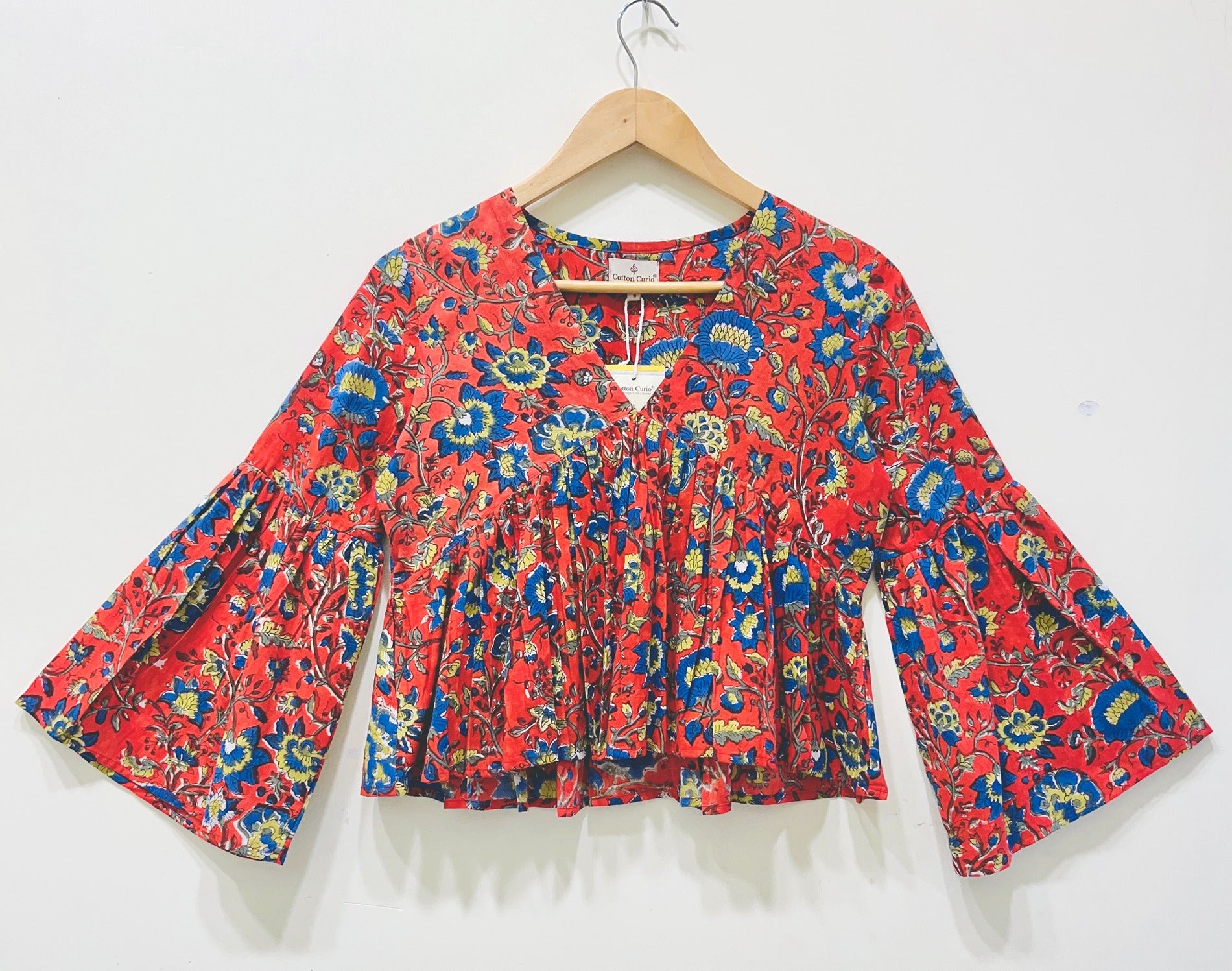 Block Printed Cotton Short Top
