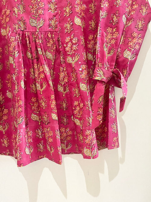 Block Printed Cotton Short Top