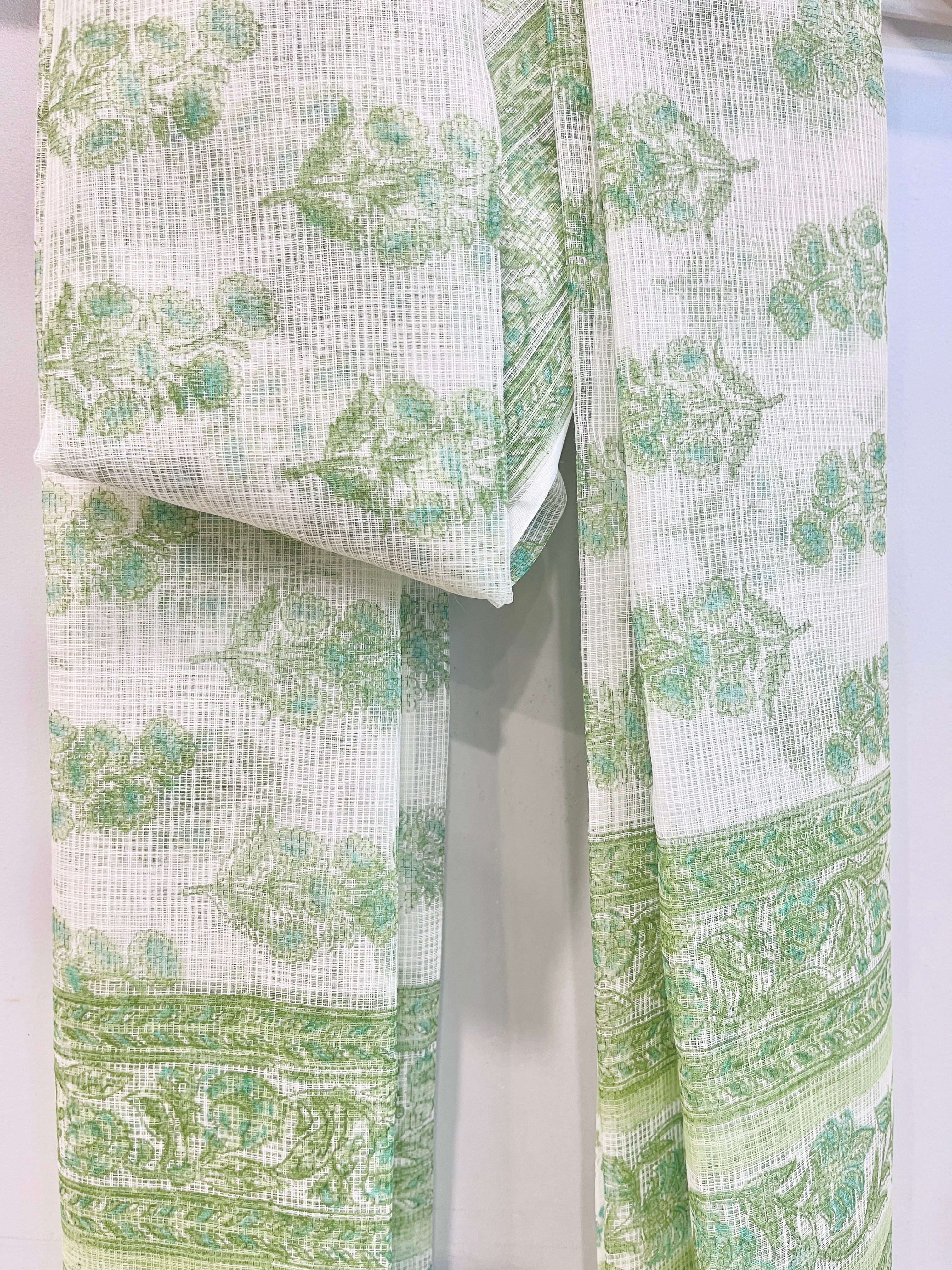 Block Printed Kota Doria Dupatta