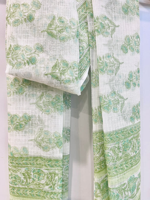 Block Printed Kota Doria Dupatta