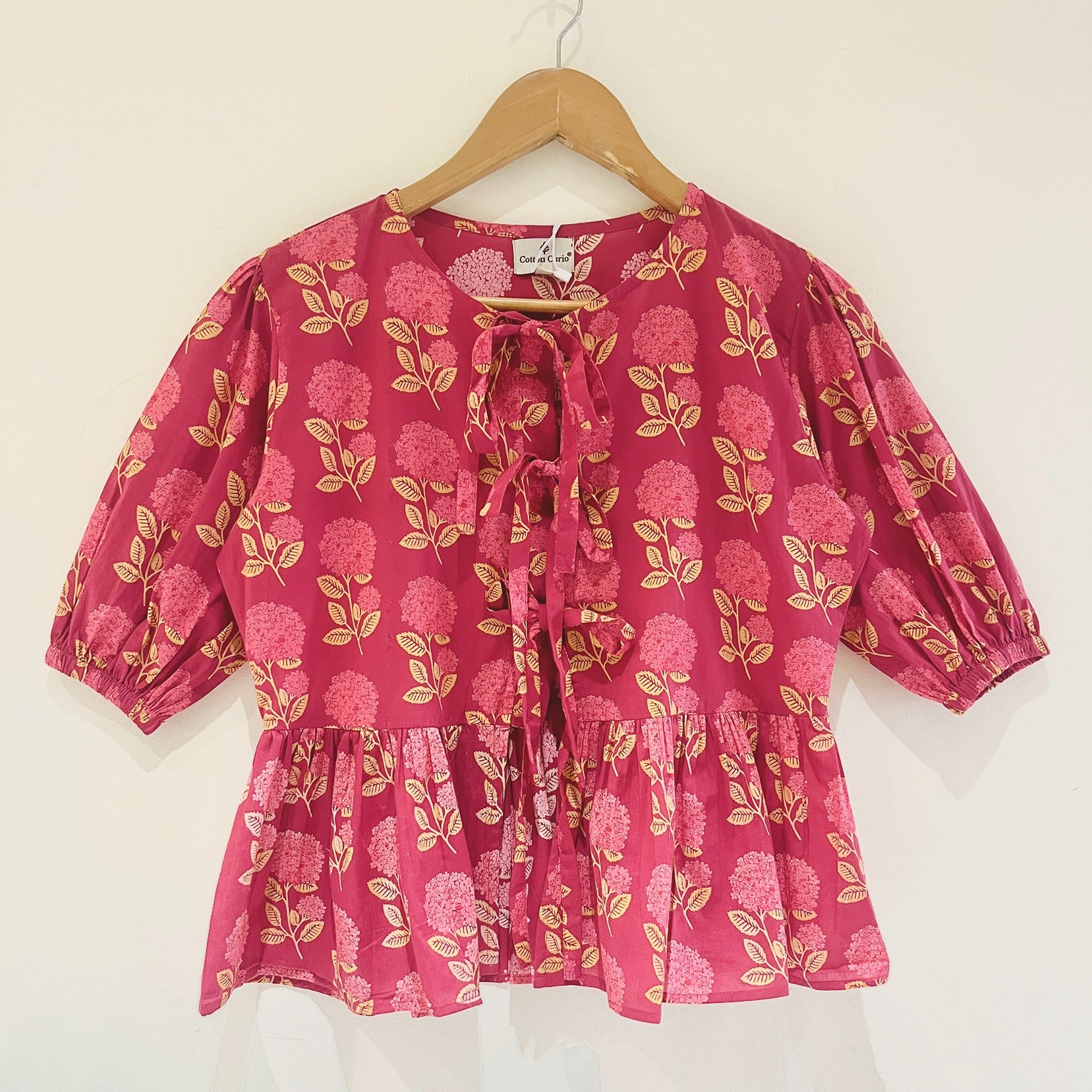 Block Printed Short Top