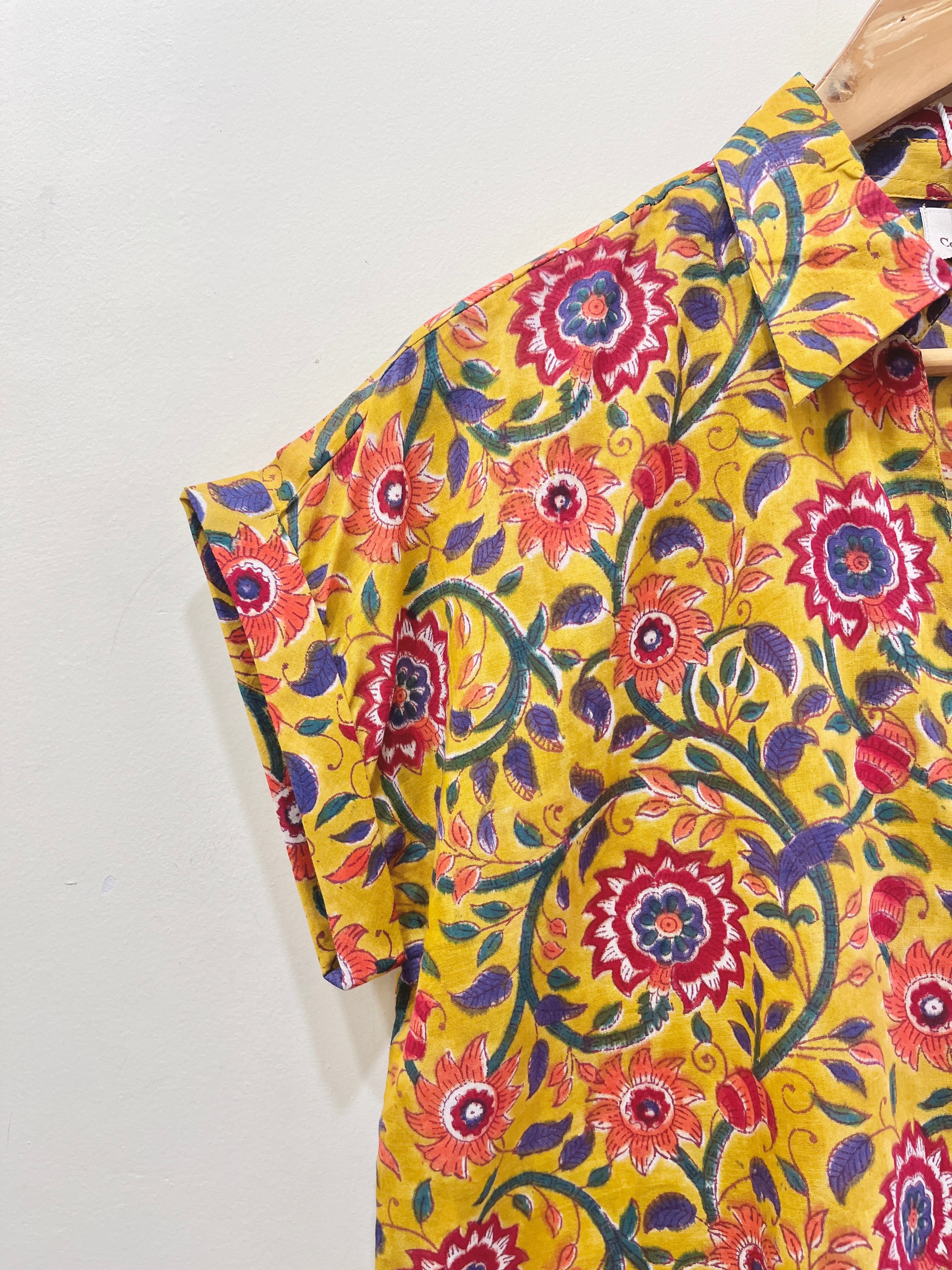 Block Printed Cotton Short Top