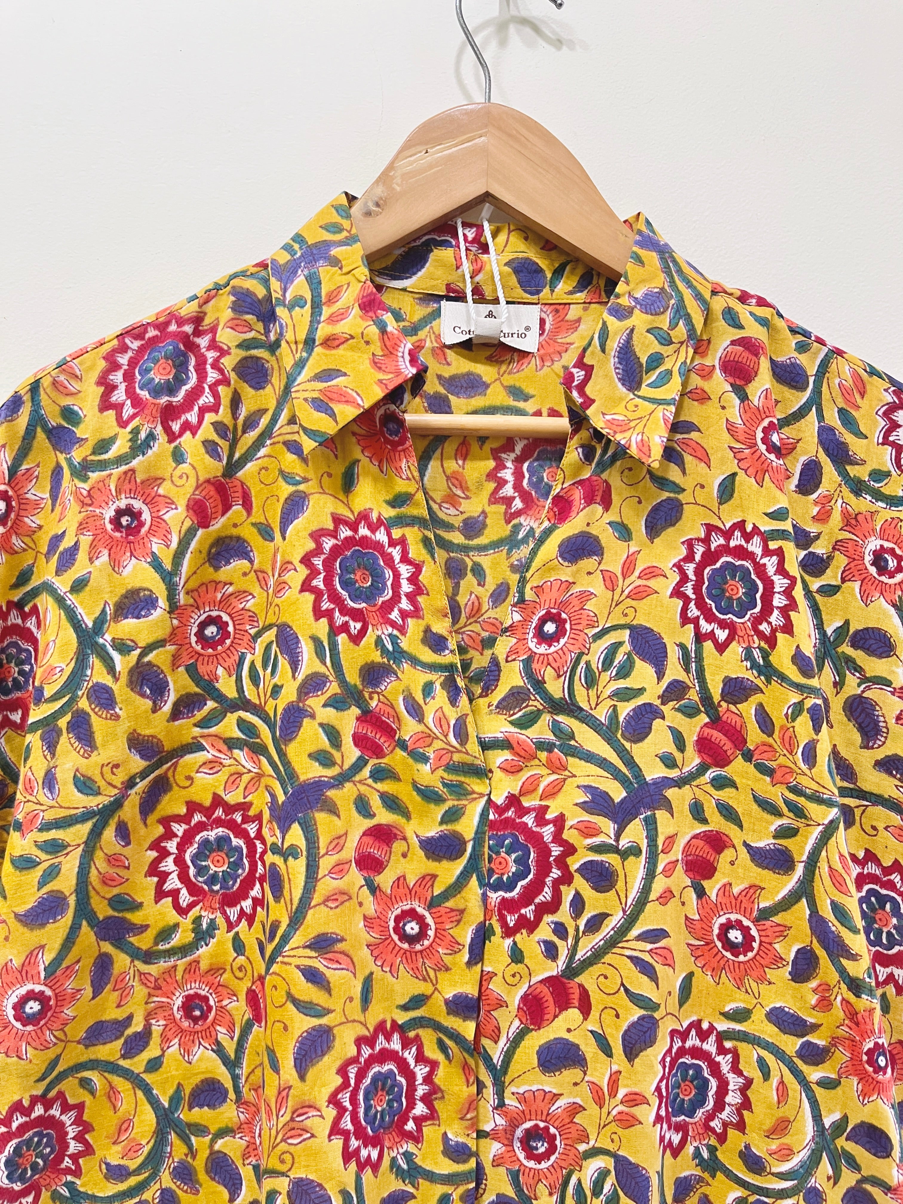 Block Printed Cotton Short Top