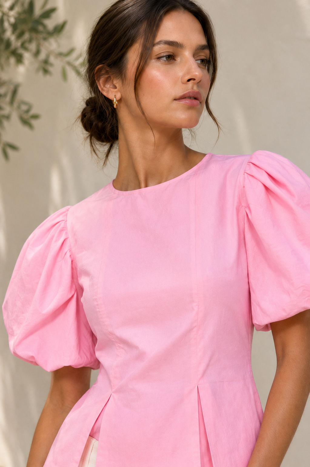 Pink Élan Cotton Short Top