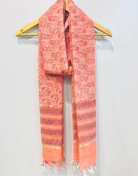 Block Printed Kota Doria Dupatta