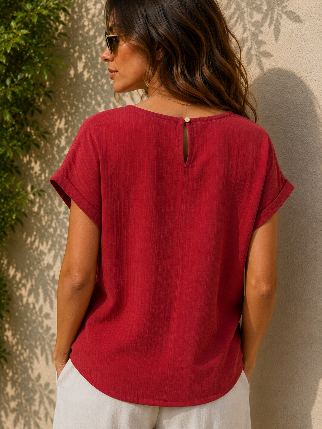 Luxe Gauze Relaxed Cotton Short Top