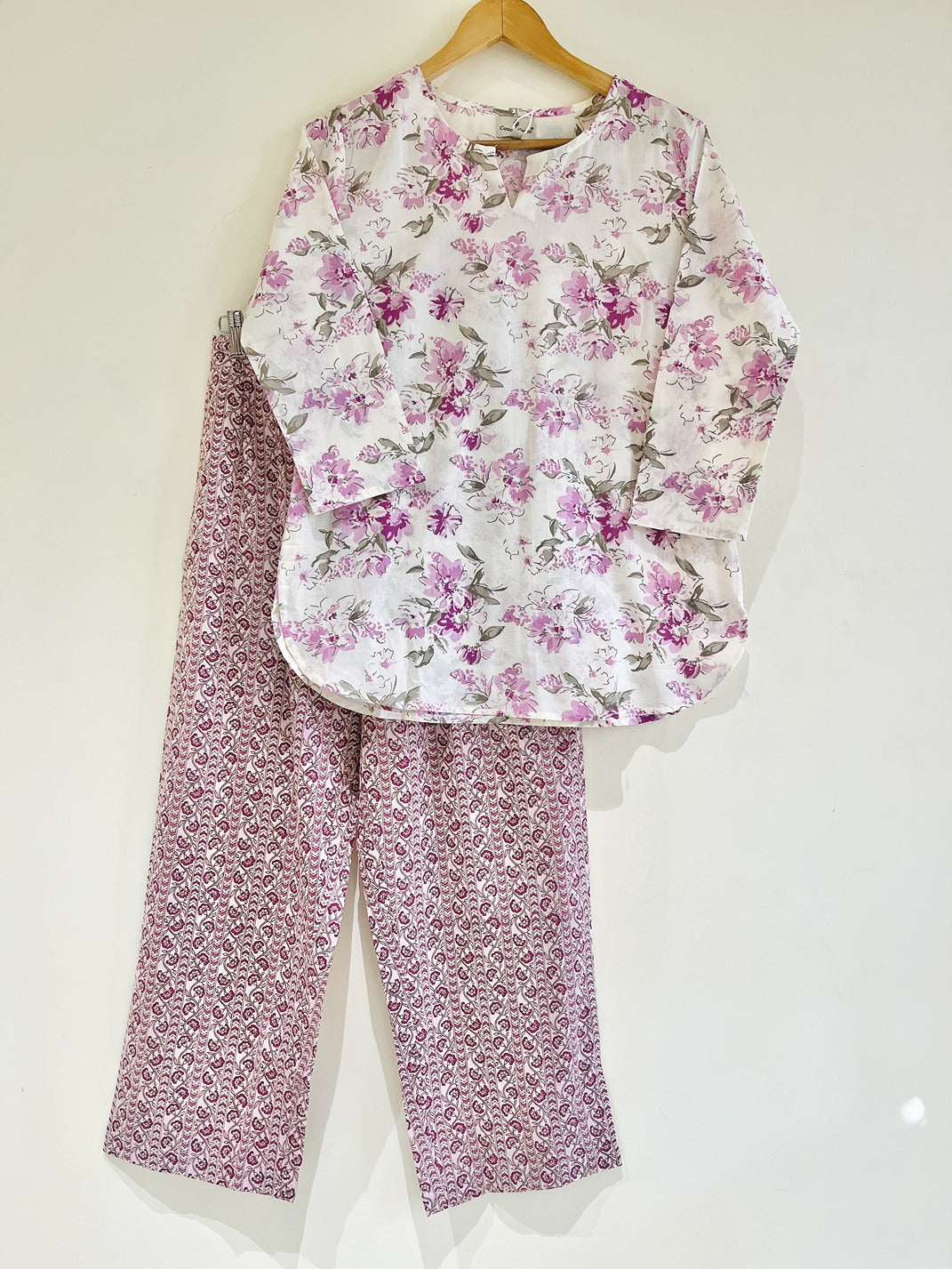 Floral Grace Cotton Co-Ord set