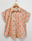 Block Printed Cotton Short Top