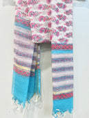 Block Printed Kota Doria Dupatta