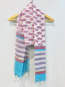 Block Printed Kota Doria Dupatta