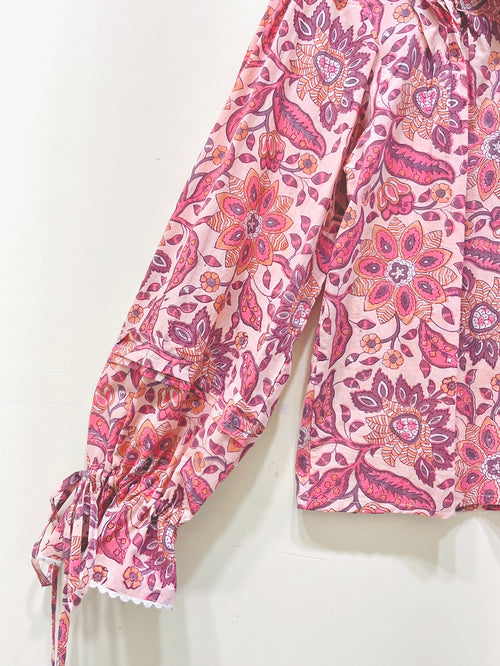 Block Printed Cotton Short Top