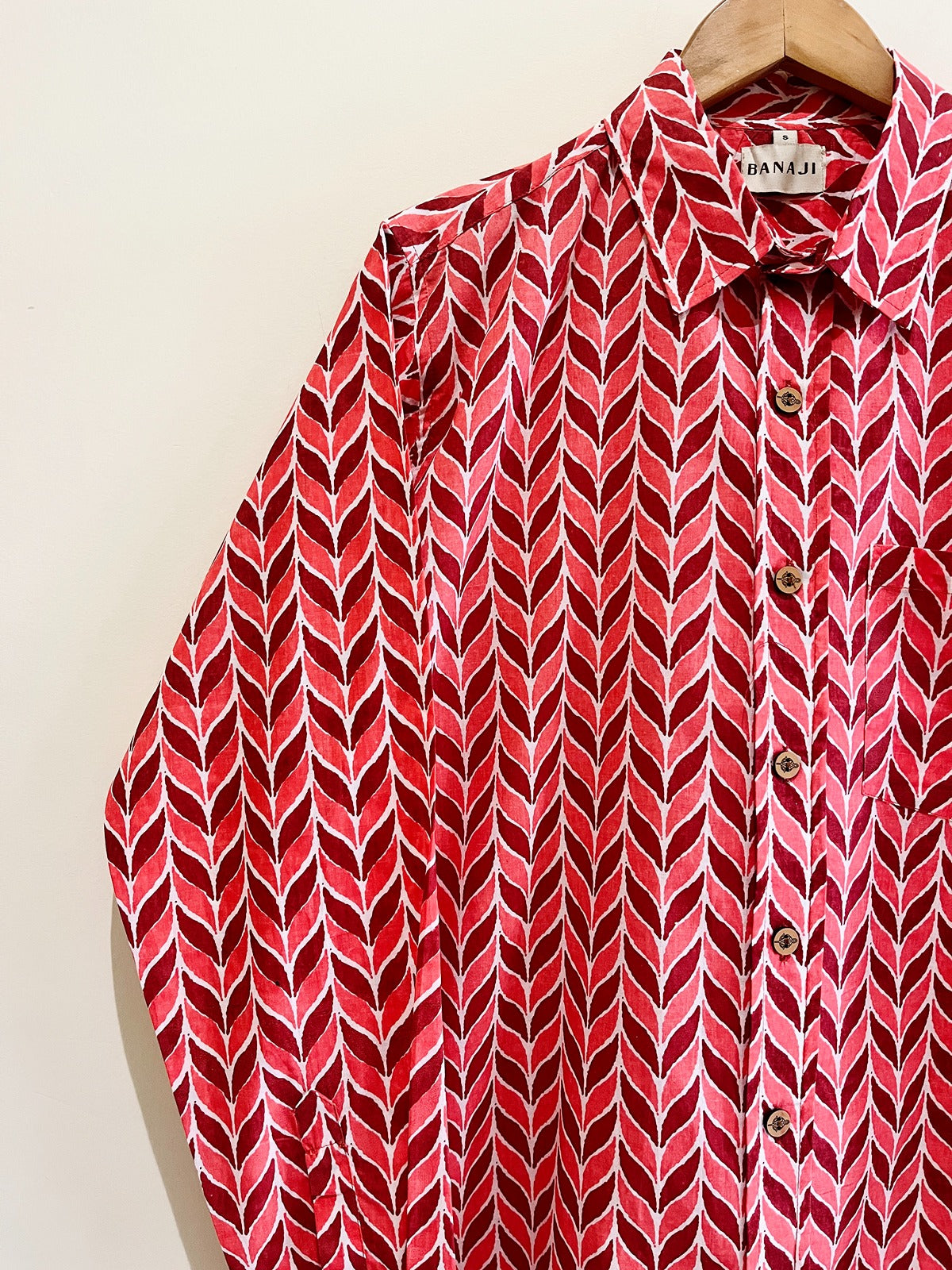 COTTON BLOCK PRINTED FULL SLEEVE SHIRT