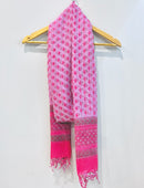 Block Printed Kota Doria Dupatta
