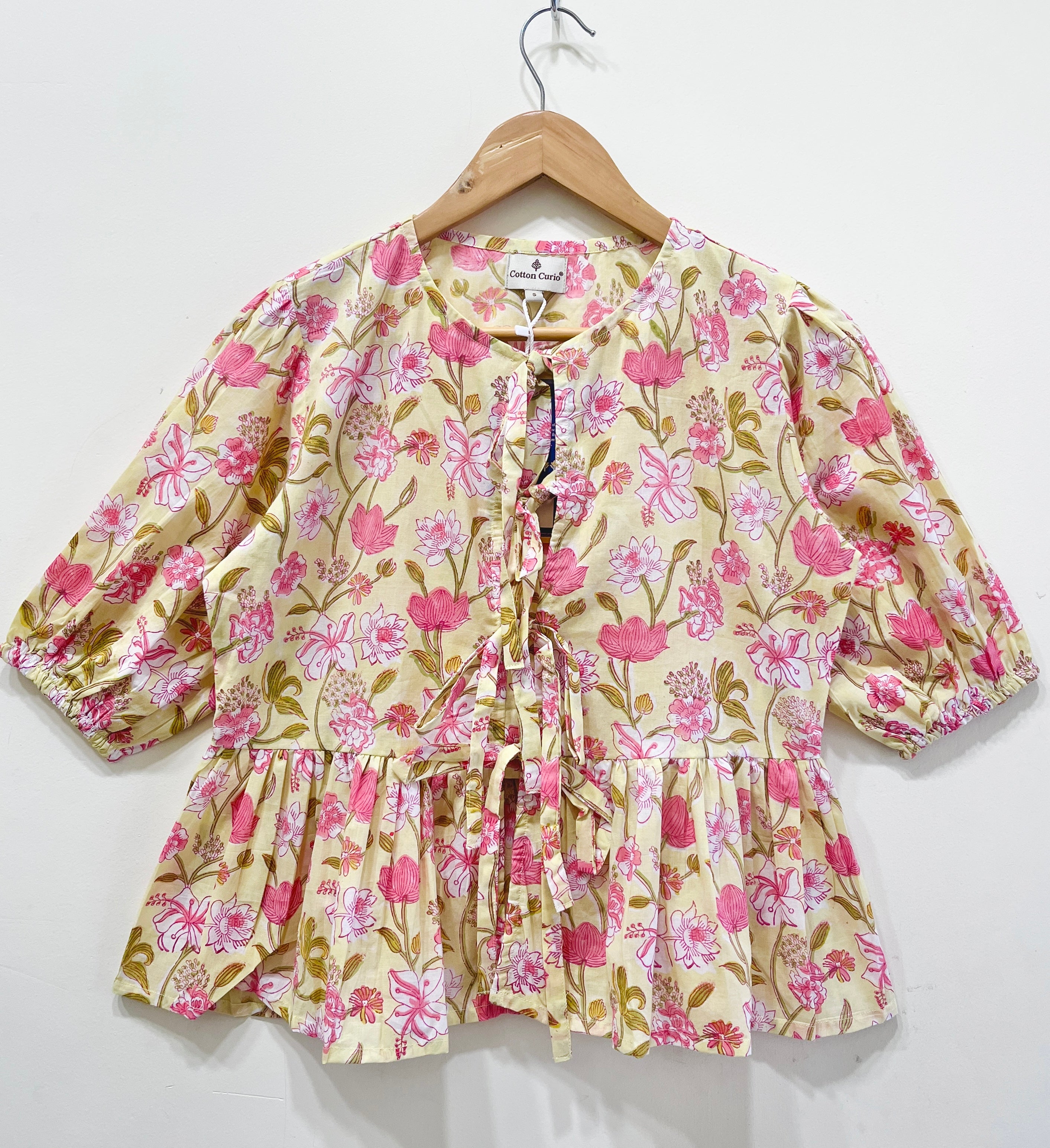 Block Printed Cotton Short Top