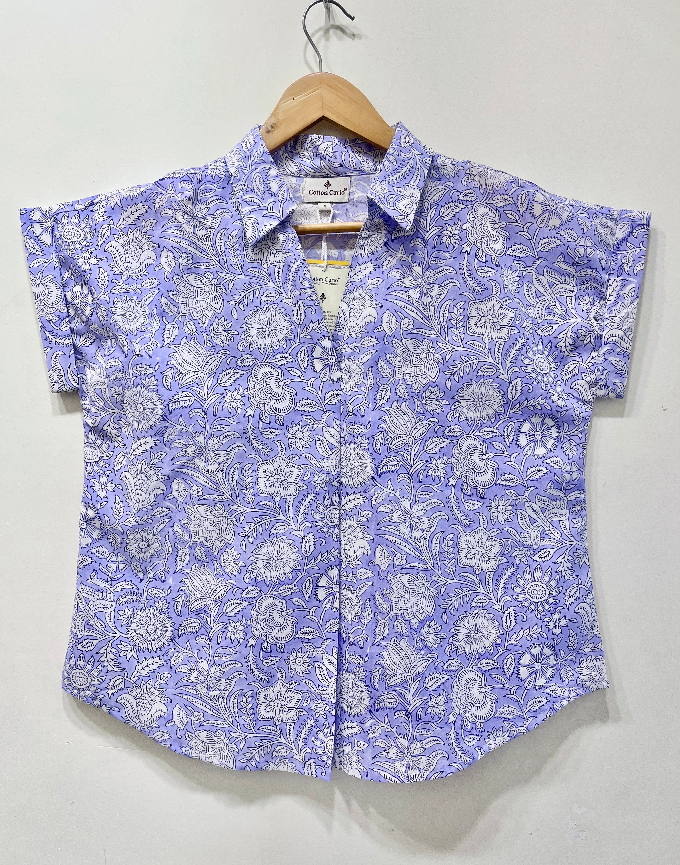 Block Printed Cotton Short Top