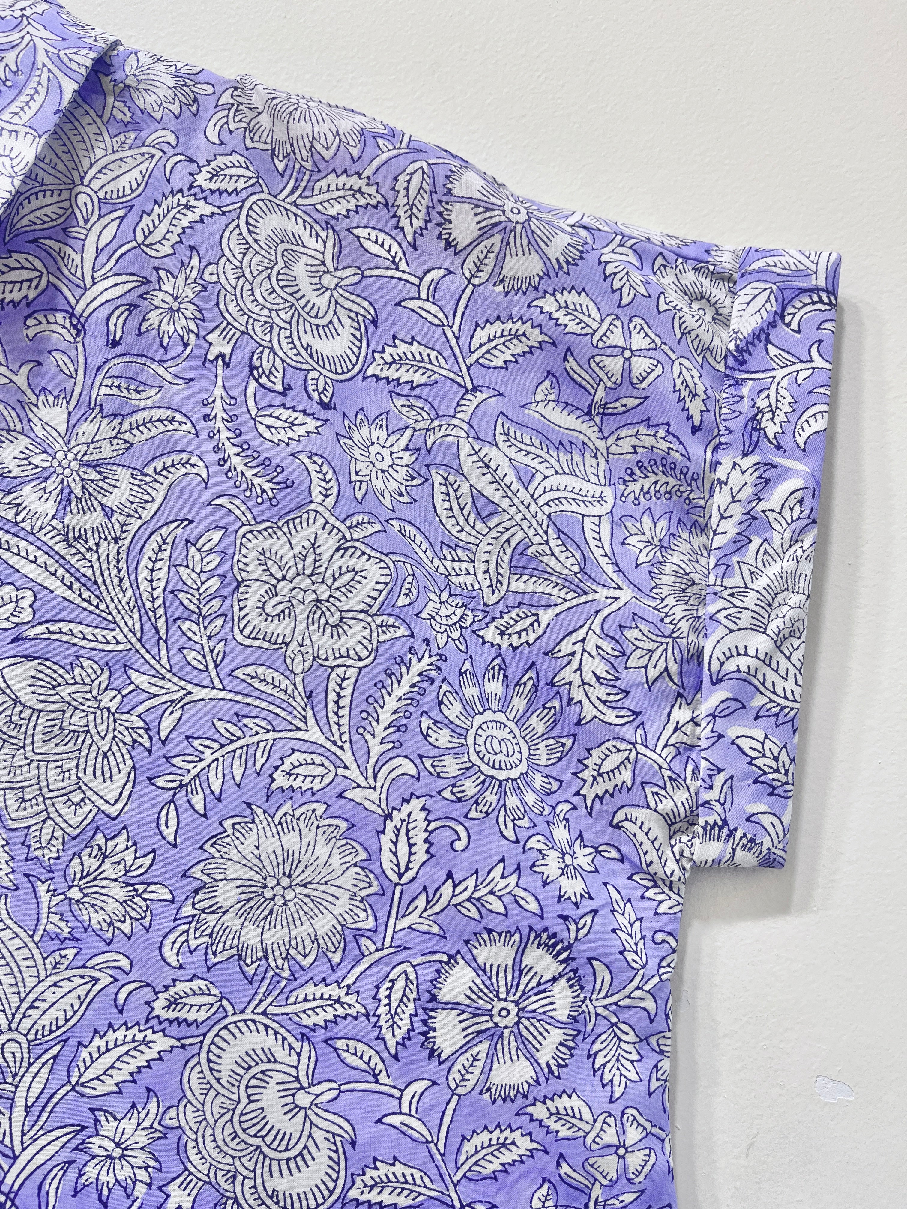 Block Printed Cotton Short Top