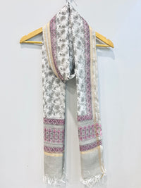 Block Printed Kota Doria Dupatta