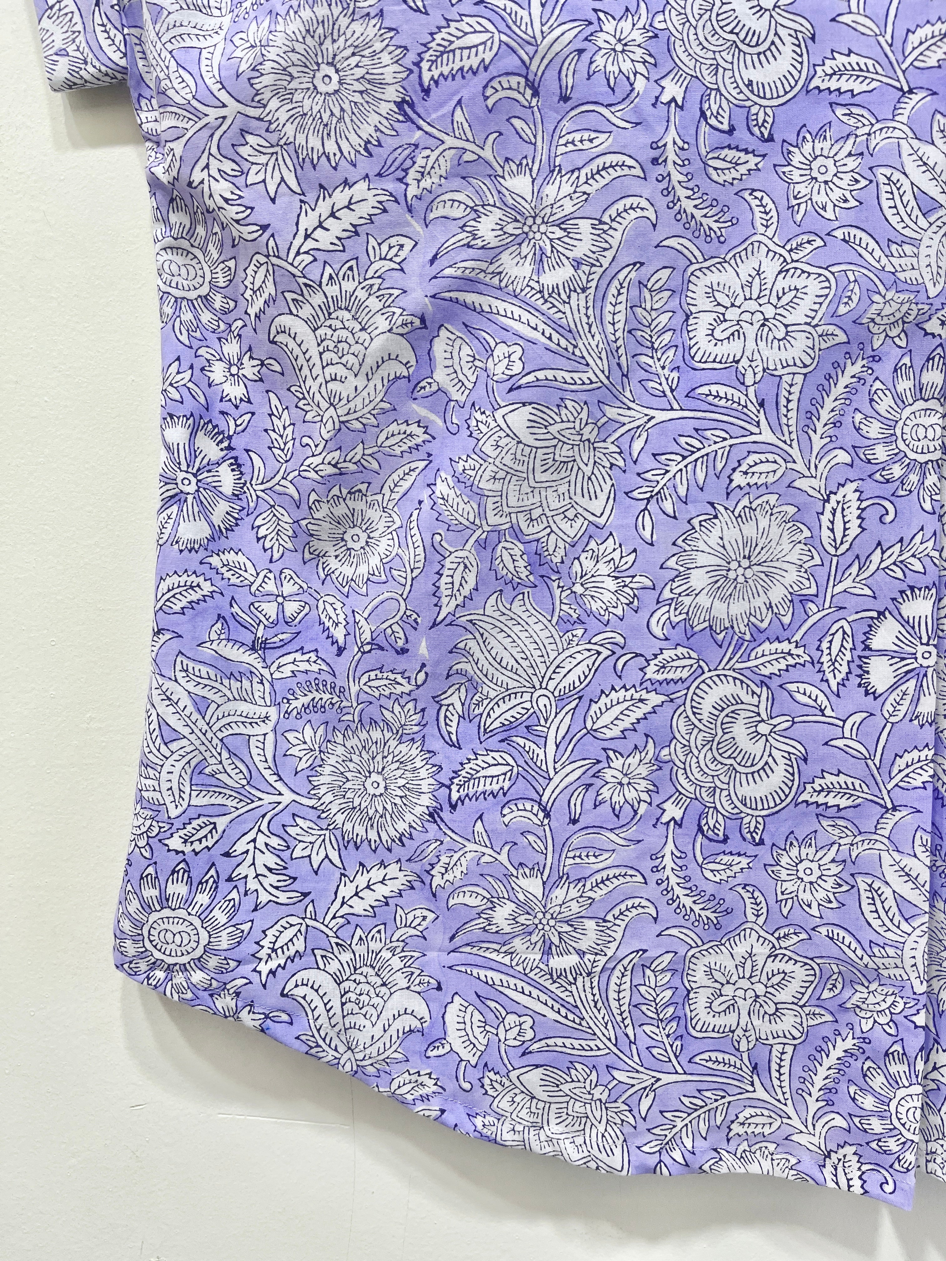 Block Printed Cotton Short Top