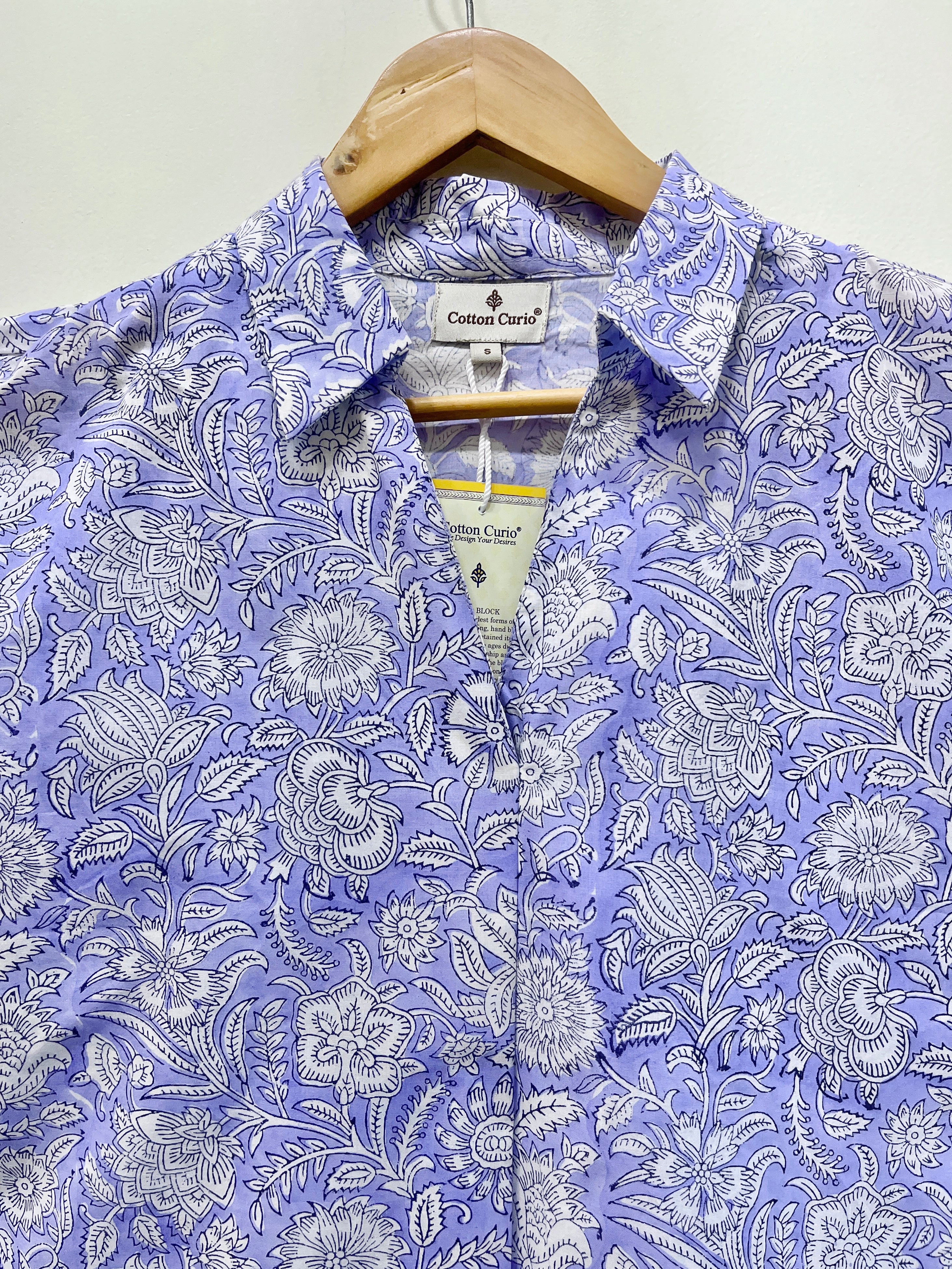 Block Printed Cotton Short Top