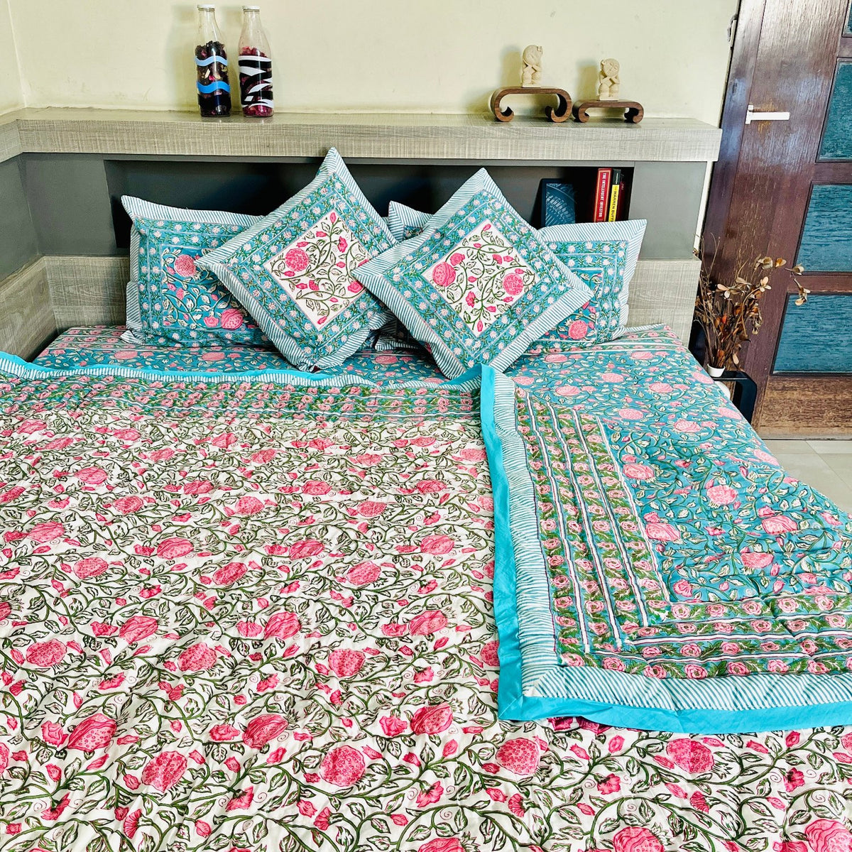 Red Razai Jaipuri Razai – Cotton Curio
