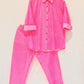Pink Gingham  Printed Co-Ord Set