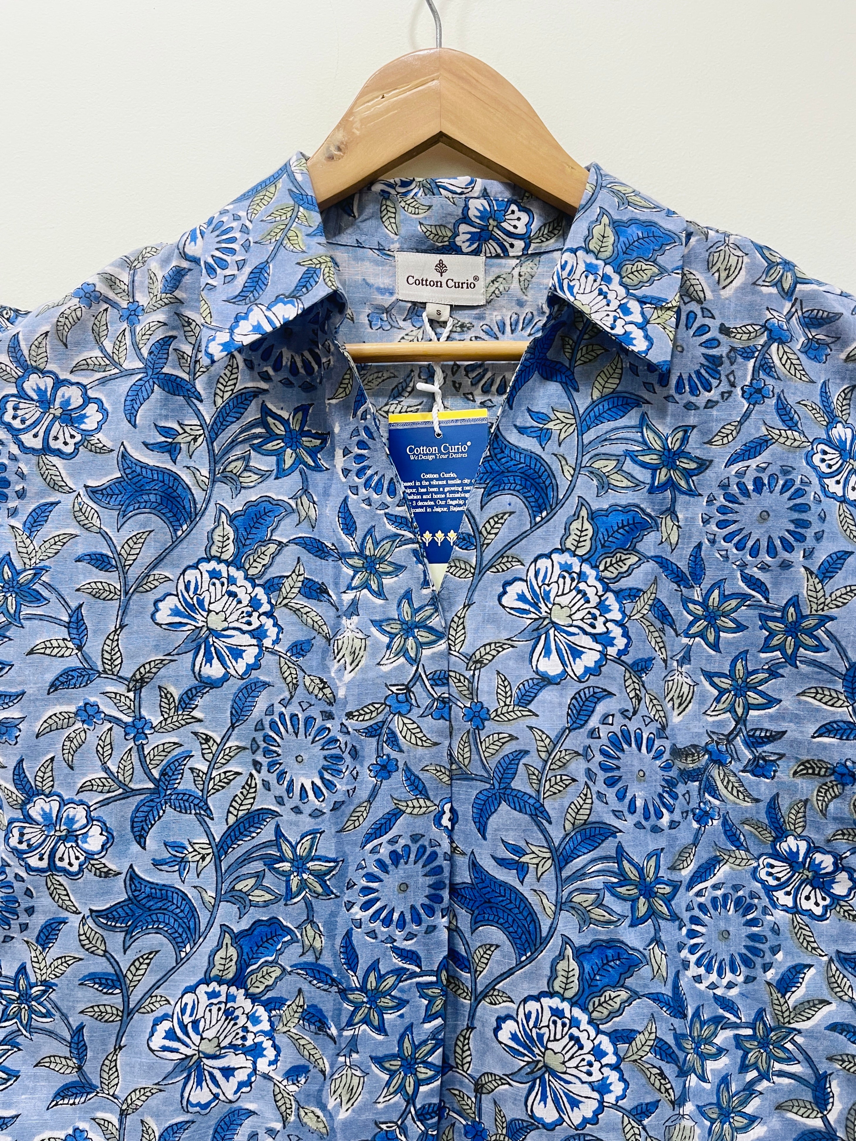 Block Printed Cotton Short Top