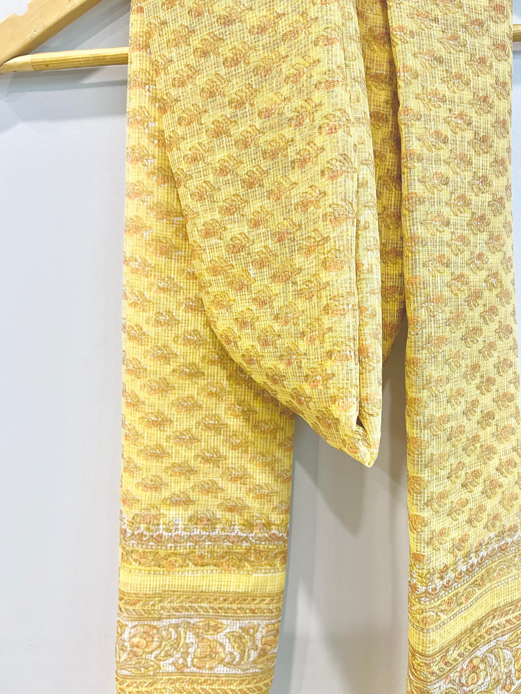 Block Printed Kota Doria Dupatta