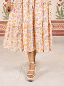 Summer Oranges Printed Dress