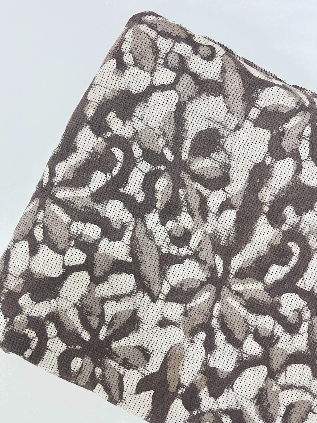 Cotton Dabu Printed Kantha Fabric