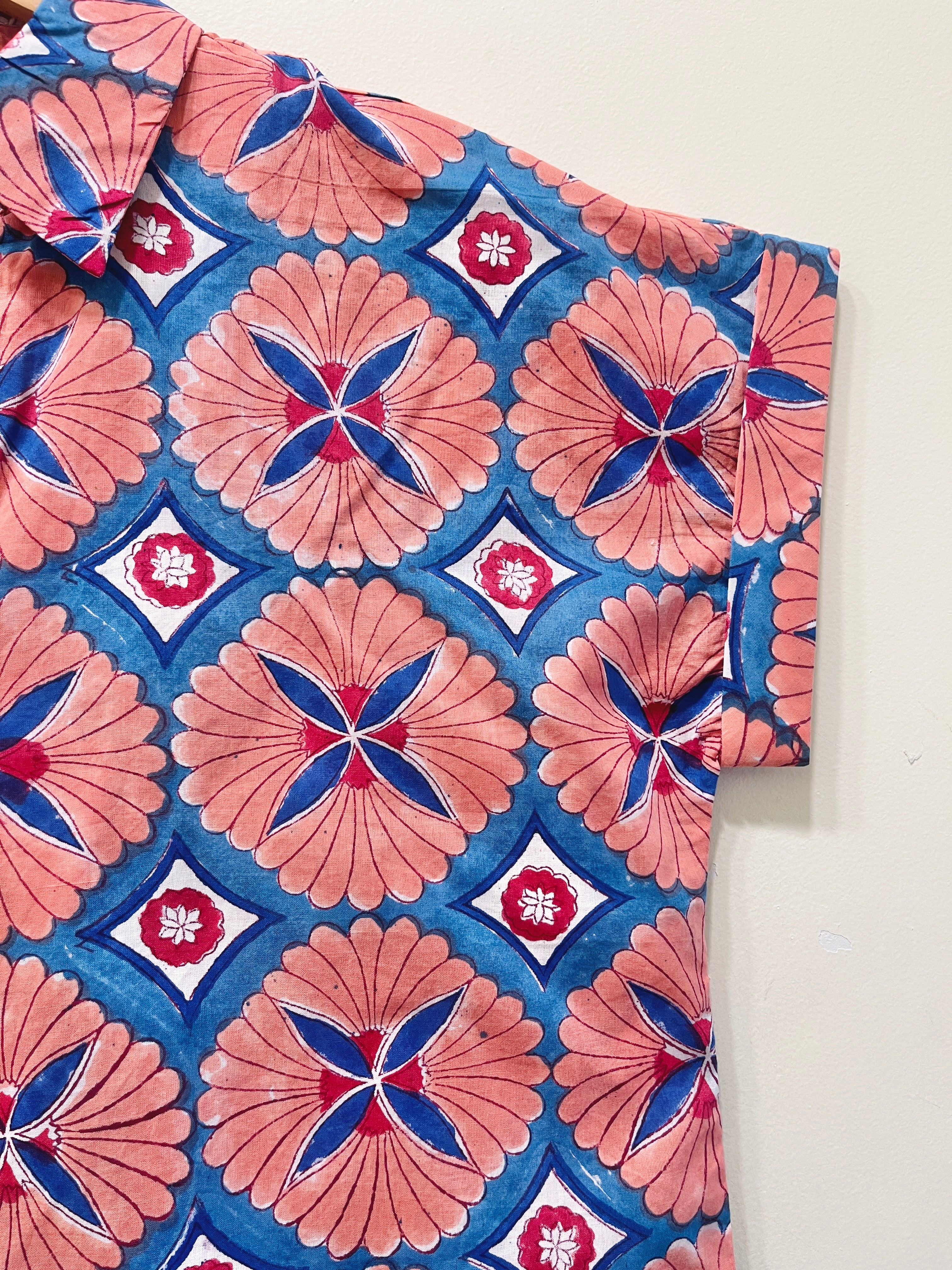 Block Printed Cotton Short Top