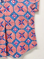 Block Printed Cotton Short Top