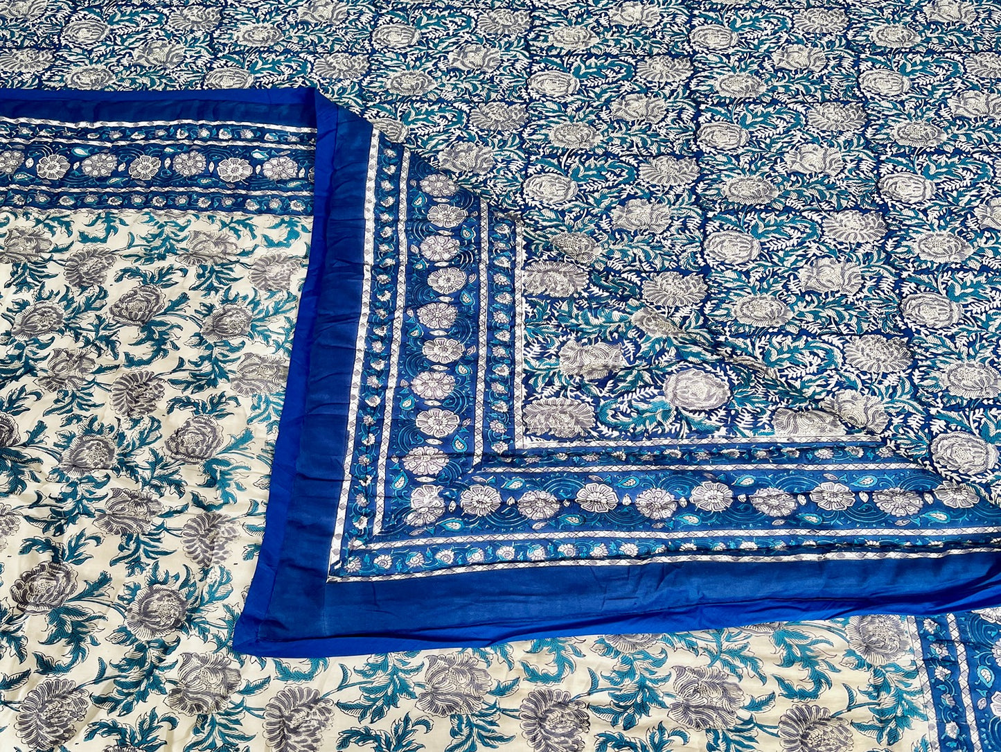 Coastal Blue Jaipuri Razai