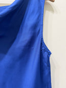 Blue Modal Satin Short Top - Pre Order