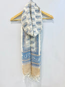 Block Printed Kota Doria Dupatta