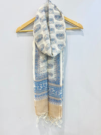 Block Printed Kota Doria Dupatta