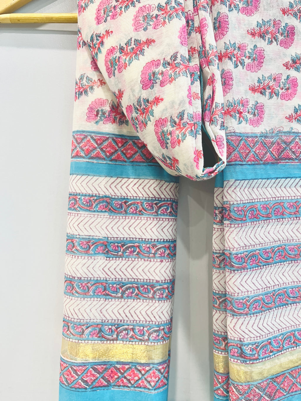 Block Printed Chanderi Dupatta