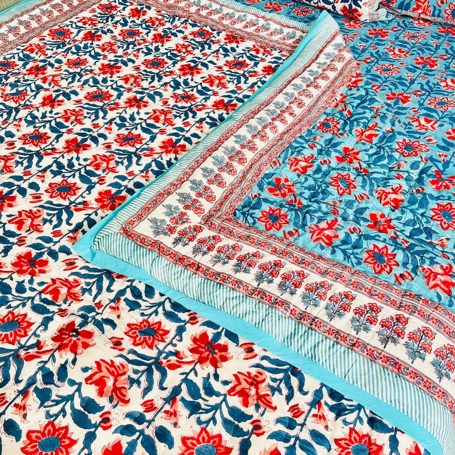 Floral Dreams Jaipuri Razai